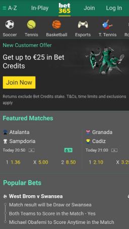 Bet365 Android, Kladionice TV
