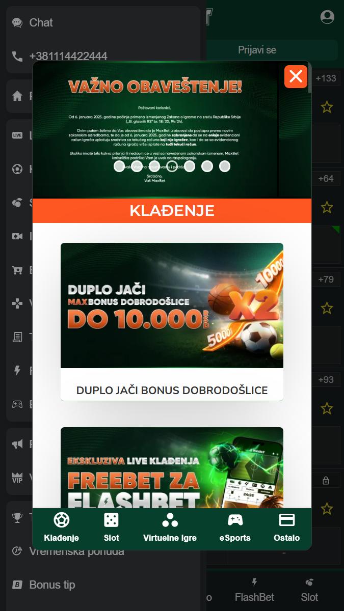 Maxbet Bonuses Page