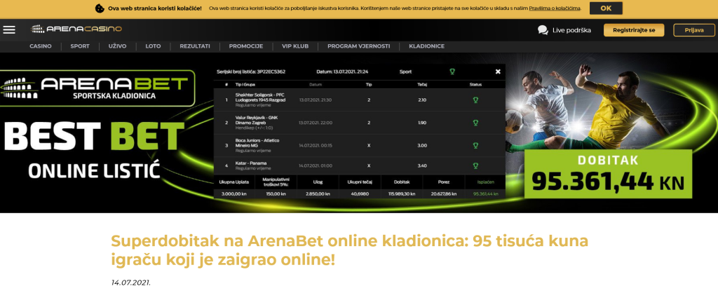 Arena Bet, kladionice.tv