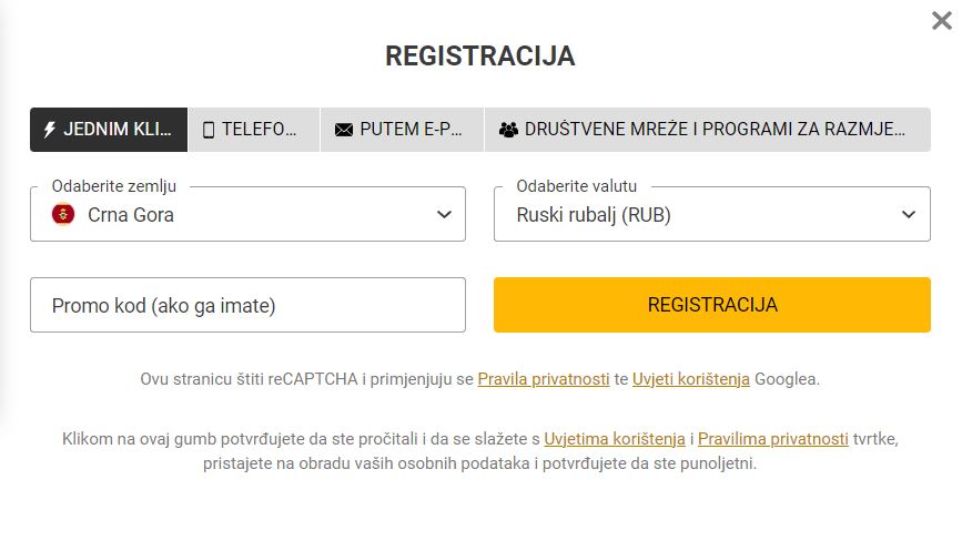 melbet registracija crna gora online sportsko klađenje