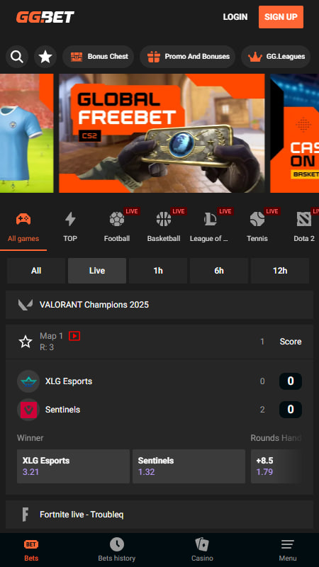 Klađenje uživo na kladionici GGBET