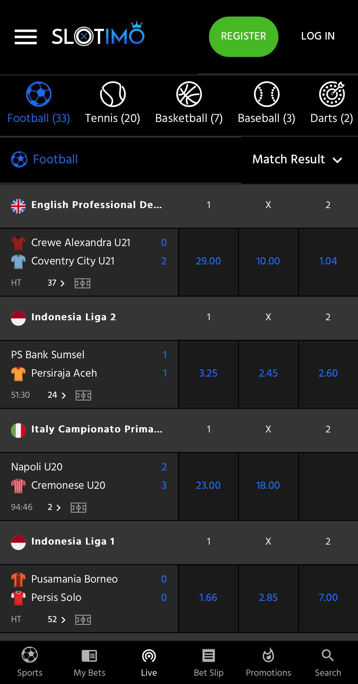 Ne propustite Slotimo klađenje uživo