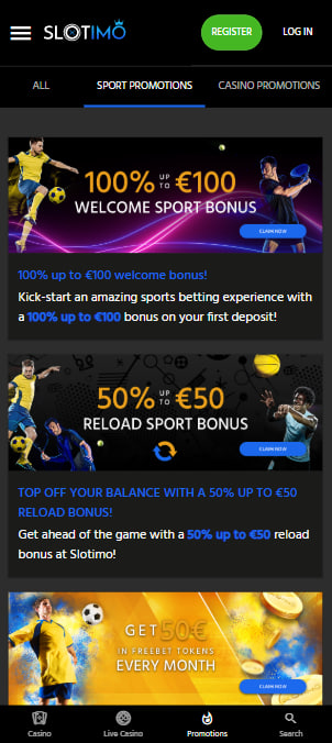 slotimo welcome bonus Mobile