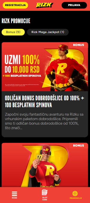 Rizk Casino Promotions Mobile