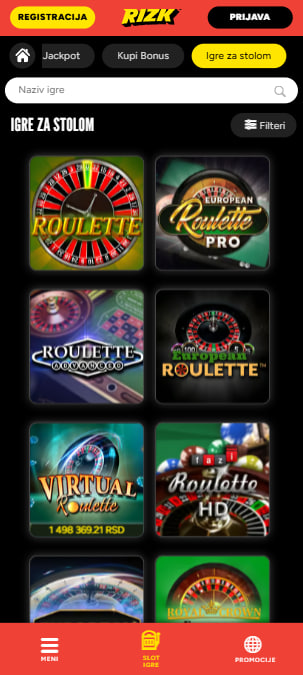 Rizk LIVE Casino Mobile