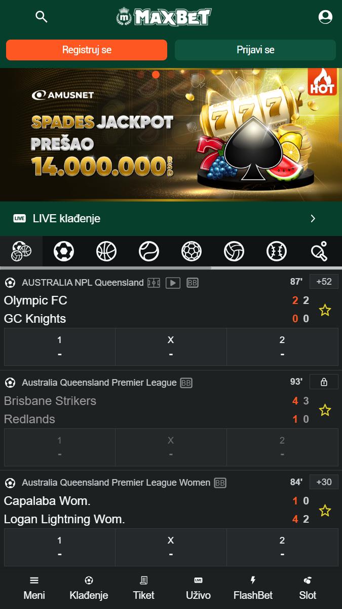 Maxbet Main Page