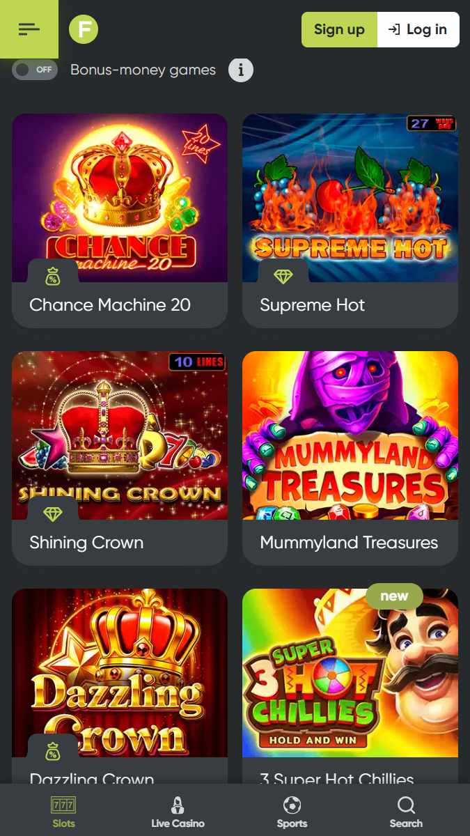 Fresh Casino Mobile Slots