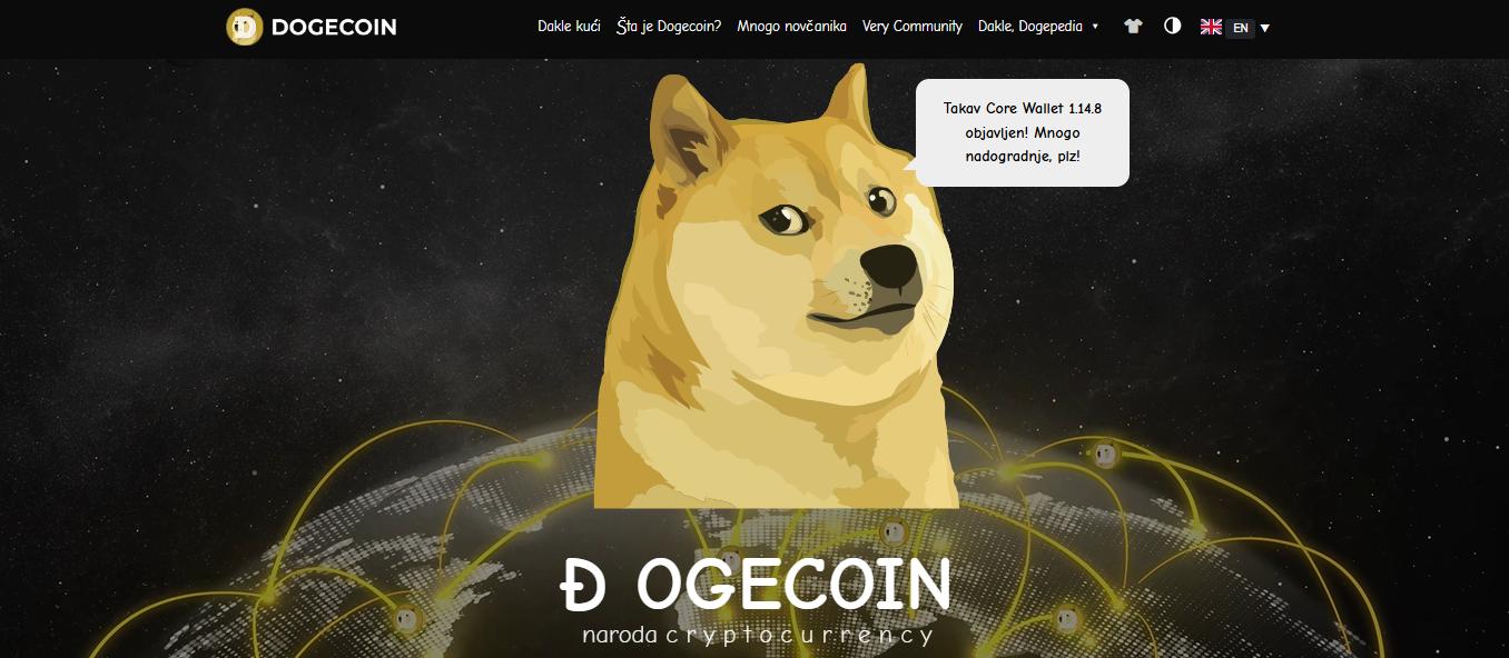 Dogecoin maine page