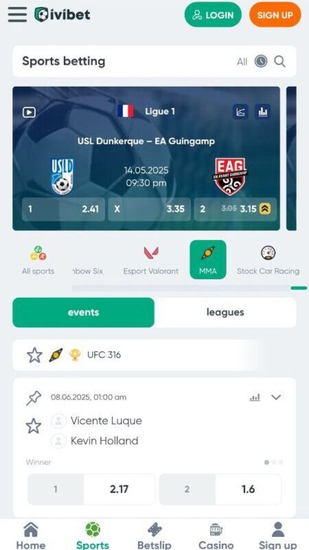 Ivibet UFC klađenje