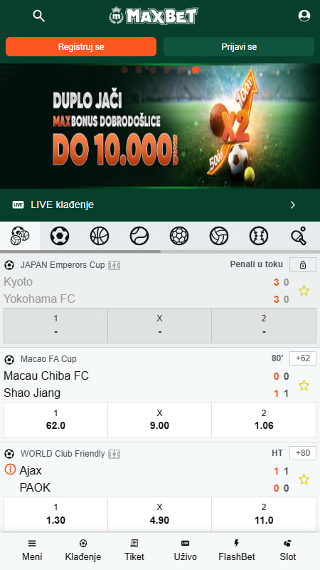 MaxBet u Crnoj Gori