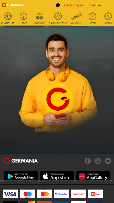 Germania mobile app Croatia