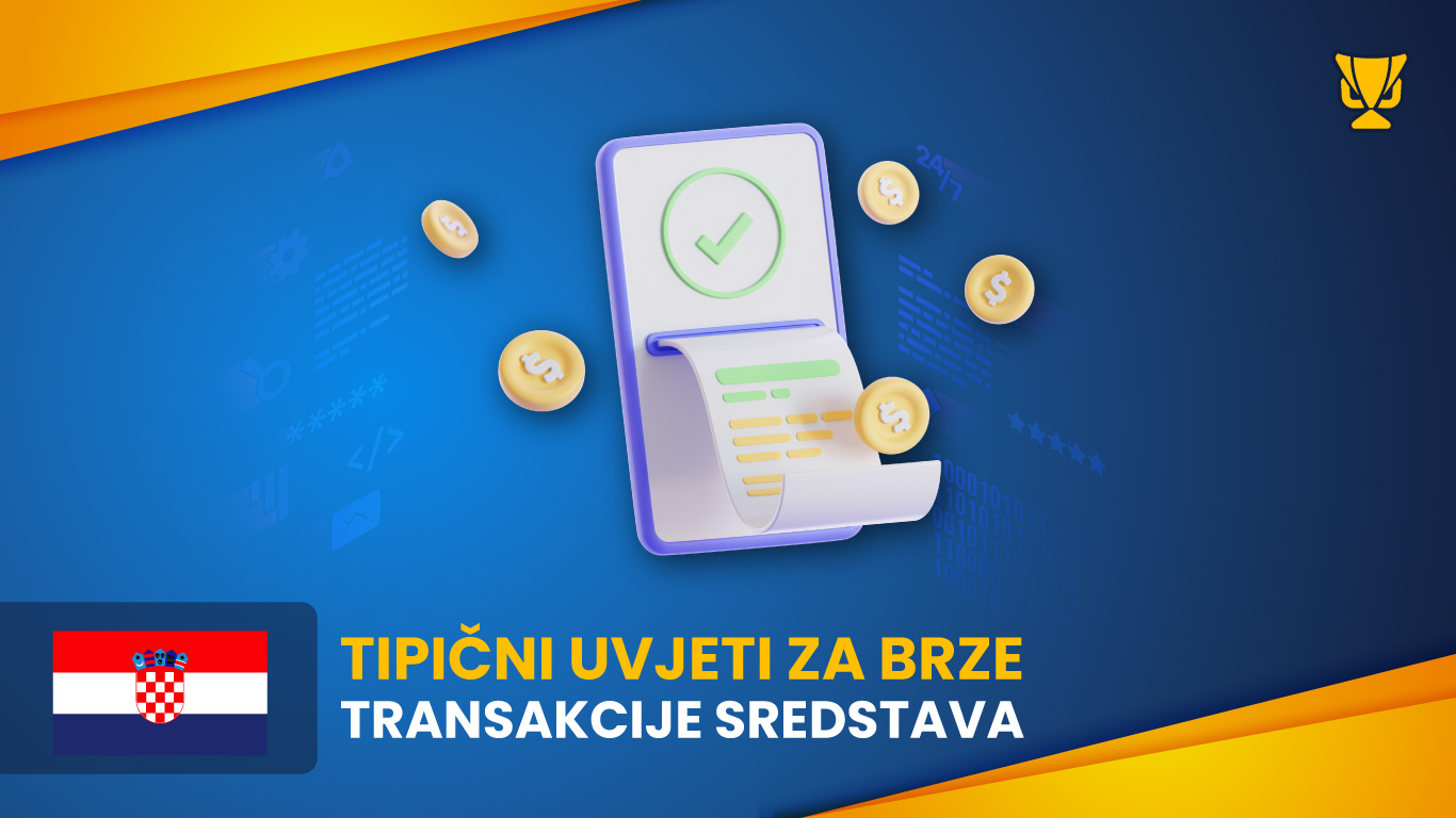 Tipični uvjeti za brze transakcije sredstava
