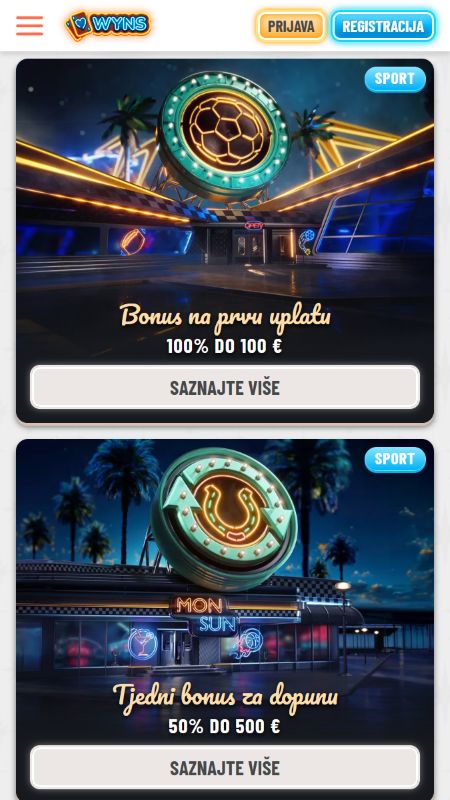 Bonusi i promocije dostupni u Wyns Bettingu