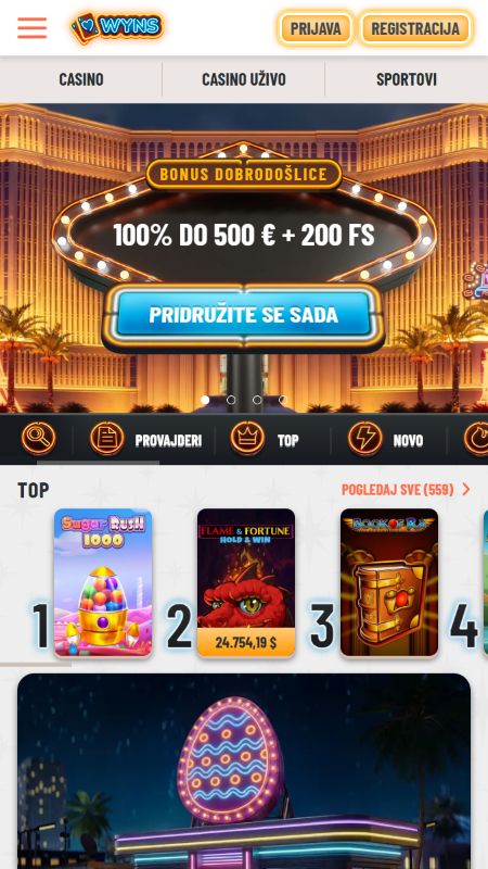 Wynsova početna stranica