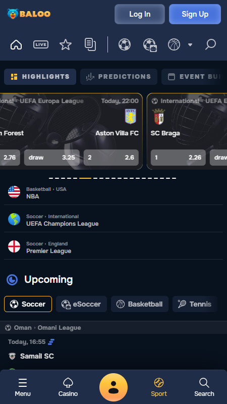 Baloo.bet sportsko klađenje