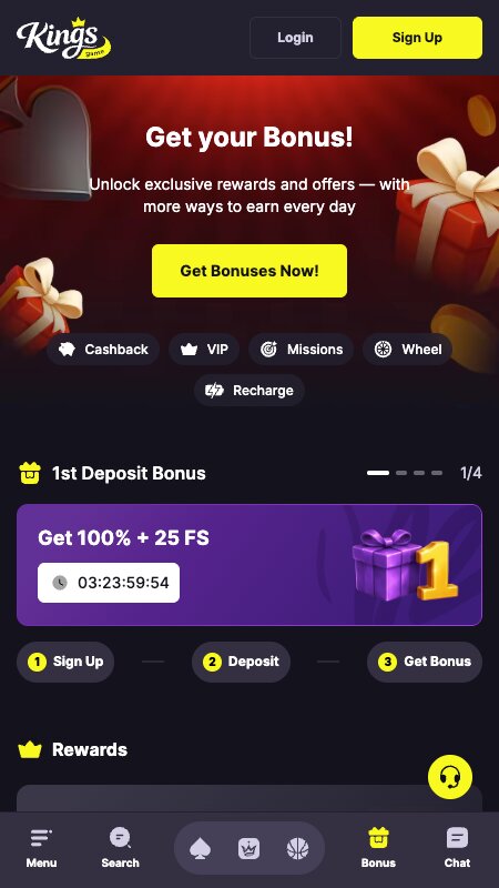 Bonusi i promocije na Kings Game