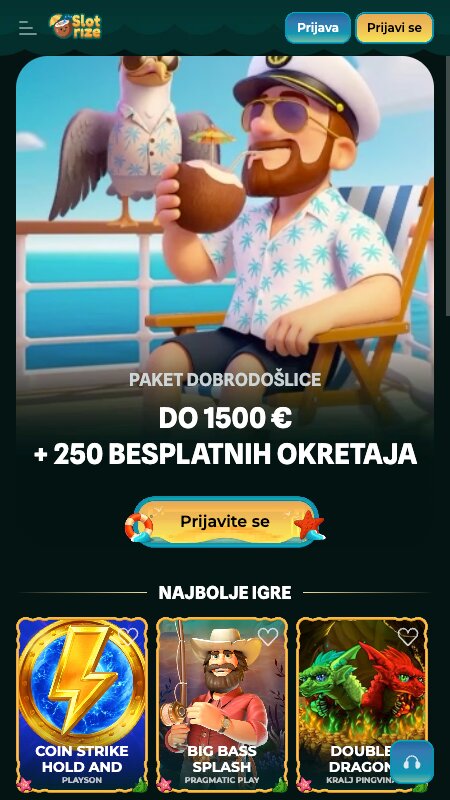 Početna stranica Slotrize