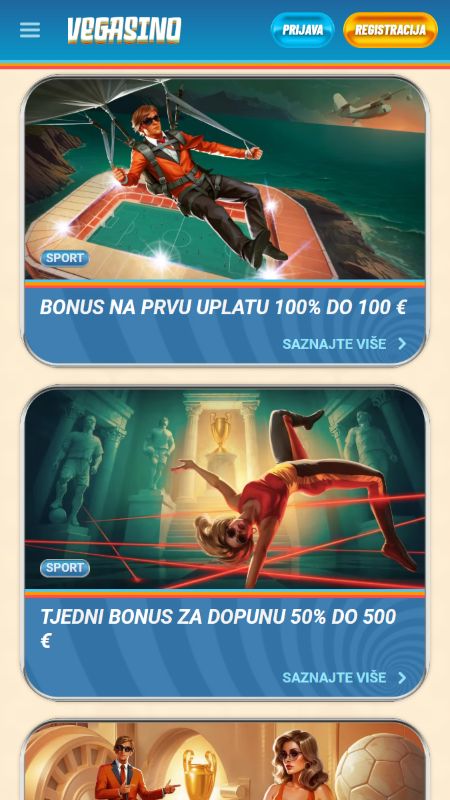 Vegasino Croatia Bonusi i ponude