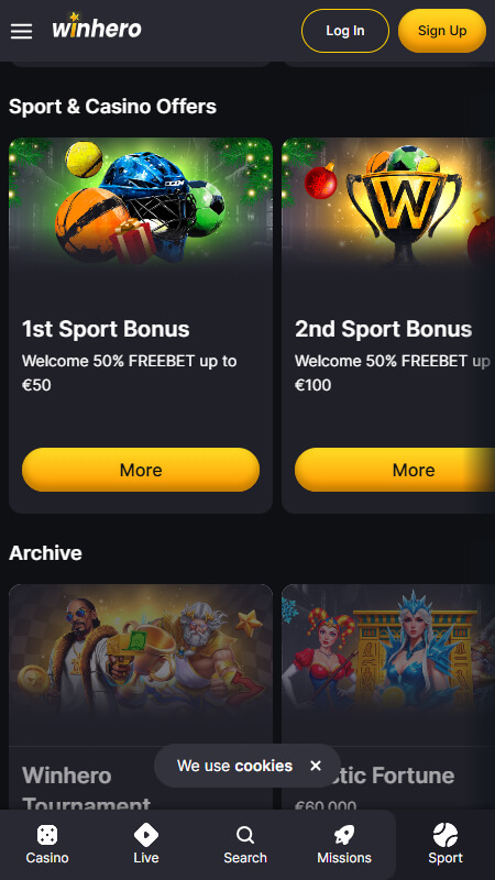 Winhero sports promotions