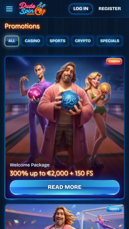 DudeSpin bonuses