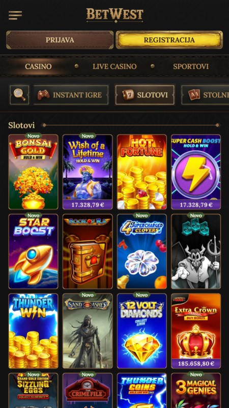 Betwest slots