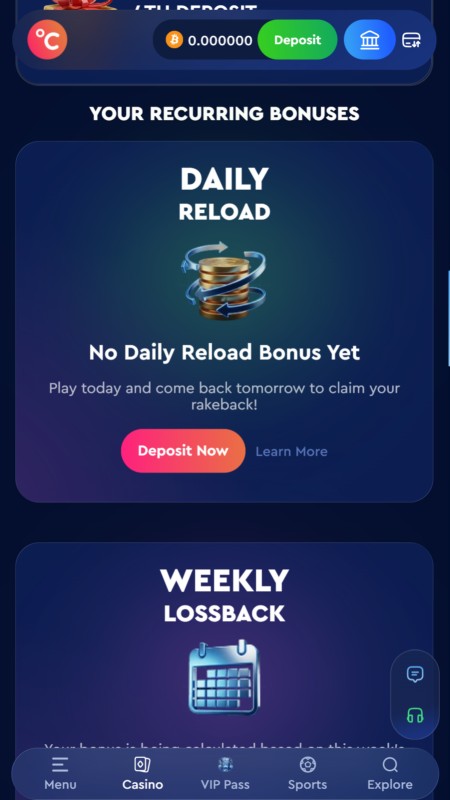 Celsius casino bonuses