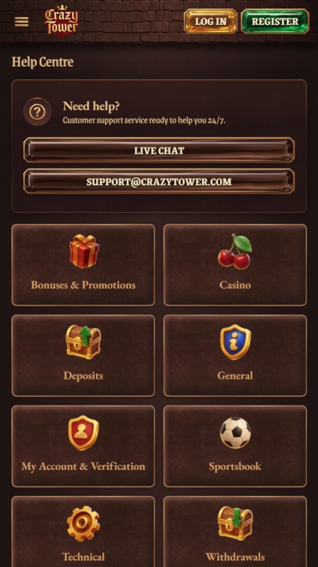 Crazy Town customer support