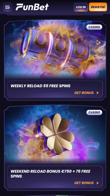 Funbet casino bonuses