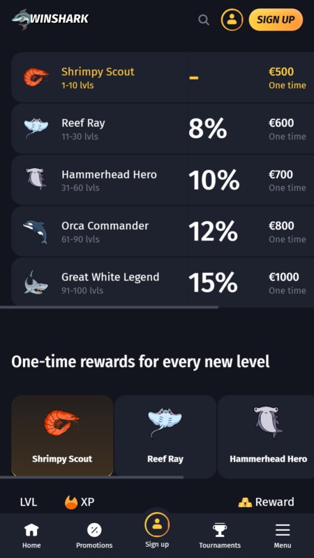 Winshark VIP program